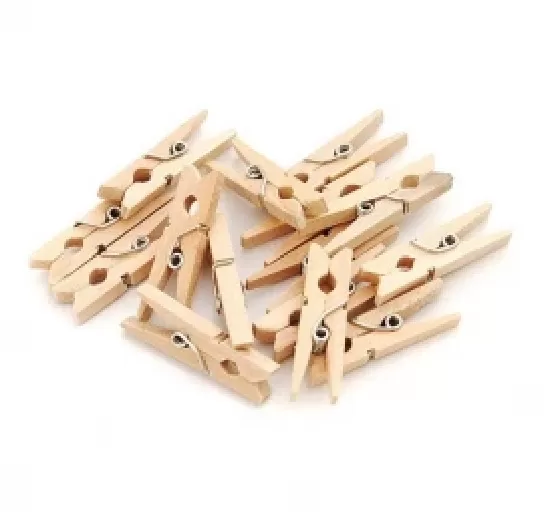 Прищепки деревянные декоративные AVIORA 2,5см 50шт/уп