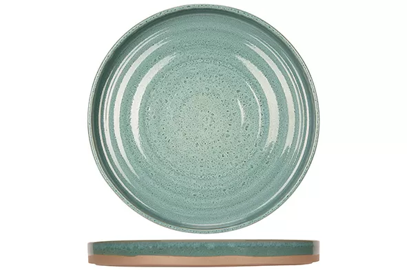 Тарелка с вертикальным бортом d 26 см, BASALT OCEAN GREEN
