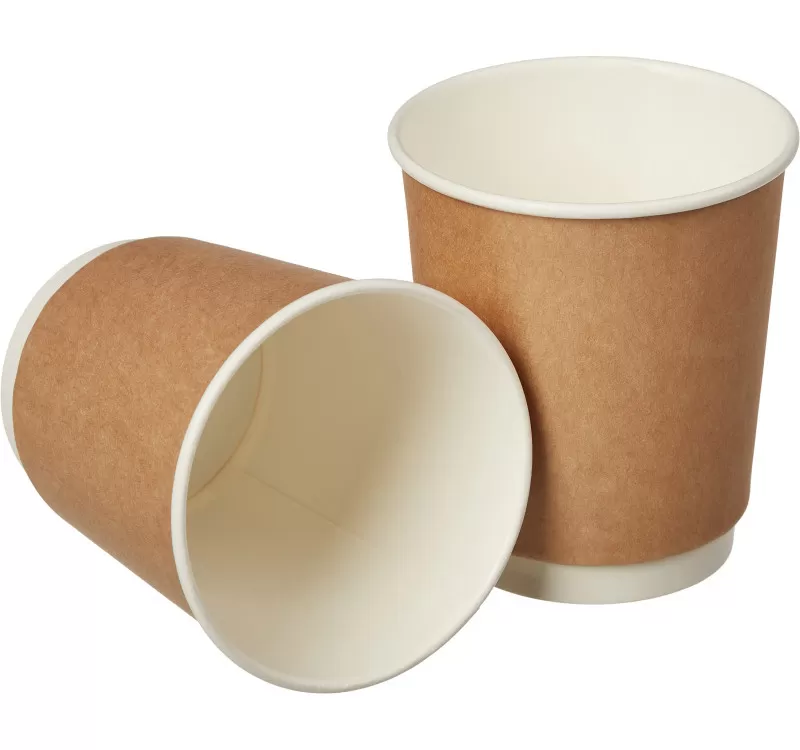 Стакан бум д/гор.2сл Крафт 250мл, D80мм 20шт/упак /25