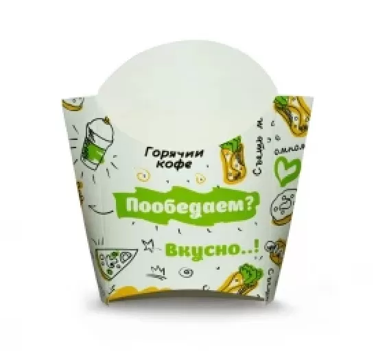 Коробка для картофеля ФРИ Foodкорт 34х75х102мм средняя /1/500