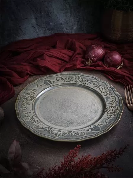 Тарелка мелкая d 26 см h 2,5 см, фарфор, Vintage