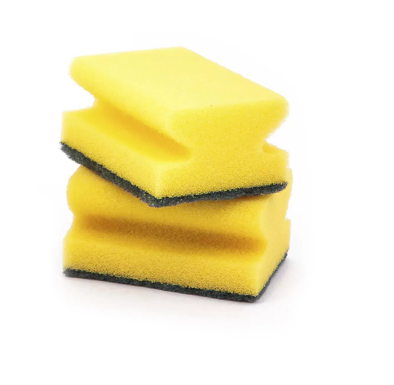 Губка д/посуды AKTIV (maxi) с вырезами, PATERRA, 3шт. в упаковке, 65 х 85 х 44 мм