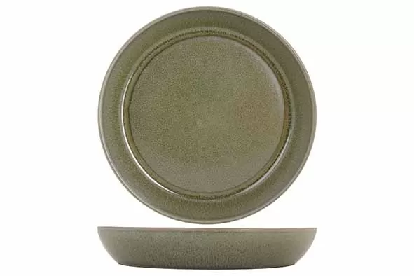 Салатник d 25,5 см h 4,1 см, Bistro Thyme Green