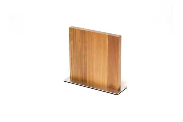 Подставка для ножей магнитная 28×9 см h 24,5 см, дерево (акация)