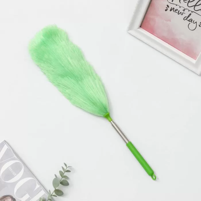 Щетка для удаления пыли телескоп ручка 64 см, насадка 25 см ПВХ пипидастр