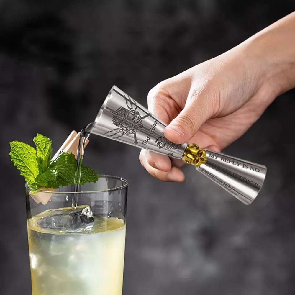 Джиггер 20/25/35/45/55/60 мл,"MIXOLOGY-7",нержавеющая сталь, P.L.- Barbossa