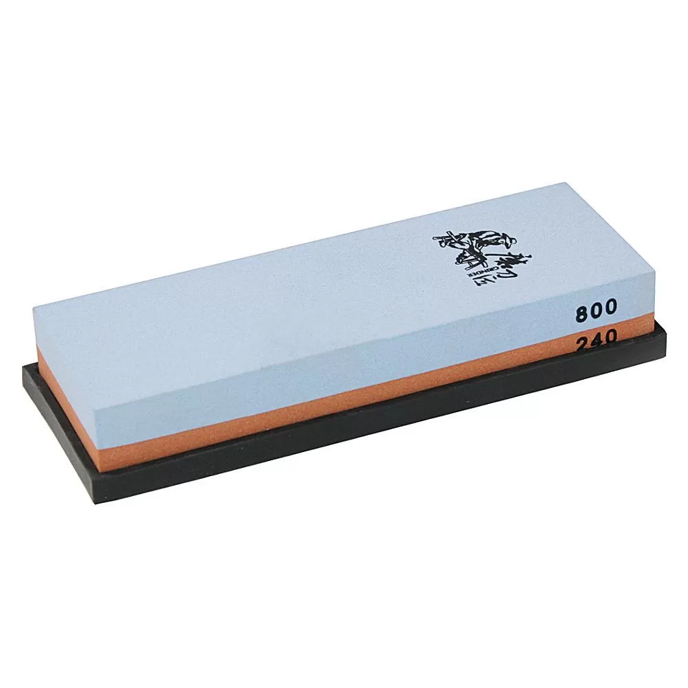 Камень точильный  2-х сторонний (абразивность 240/800), на подставке, P.L. — Proff Chef Line