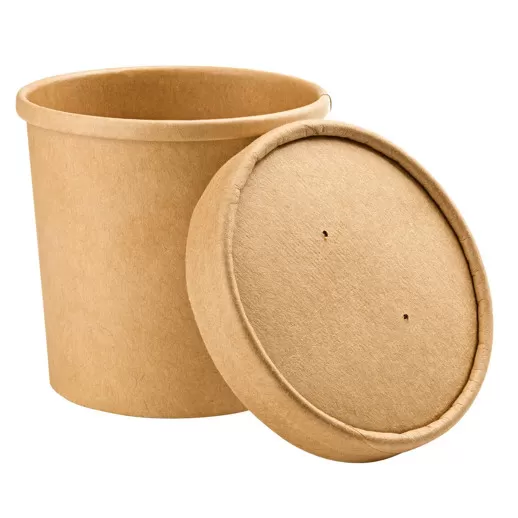 Бумажная крышка крафт d117 для 77-02011 супника 50шт/упак /10