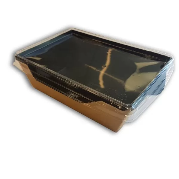 Упаковка OpSalad 800мл 207*127*55 изнутри черный без крышки 50шт/упак /8