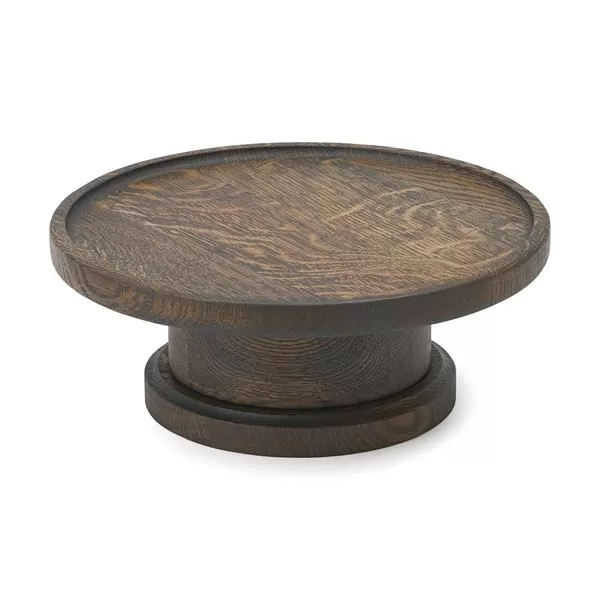 Подставка деревянная, d 30 см, h 12 см, натуральный дуб