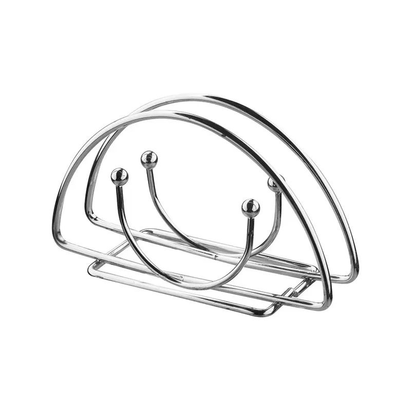 Салфетница ажурная; сталь; L=14, B=5см; металлич.