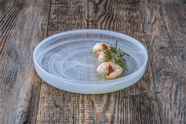 Тарелка d 24 см h 2,5 см, стекло, цвет / декор белый, Asos